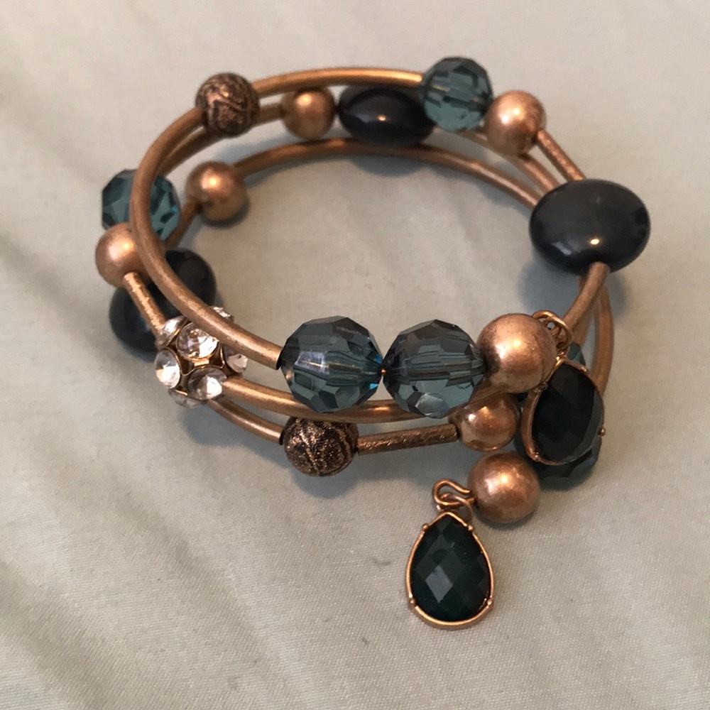 Green and Gold Bracelet.